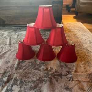 Vibrant Red Lamp Shade Collection